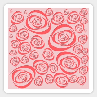 Pink Roses background. Sticker